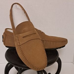 Bosswin Men Loafer Premium Genuine Leather Shoes Casual  Slip on Shoes Size 8